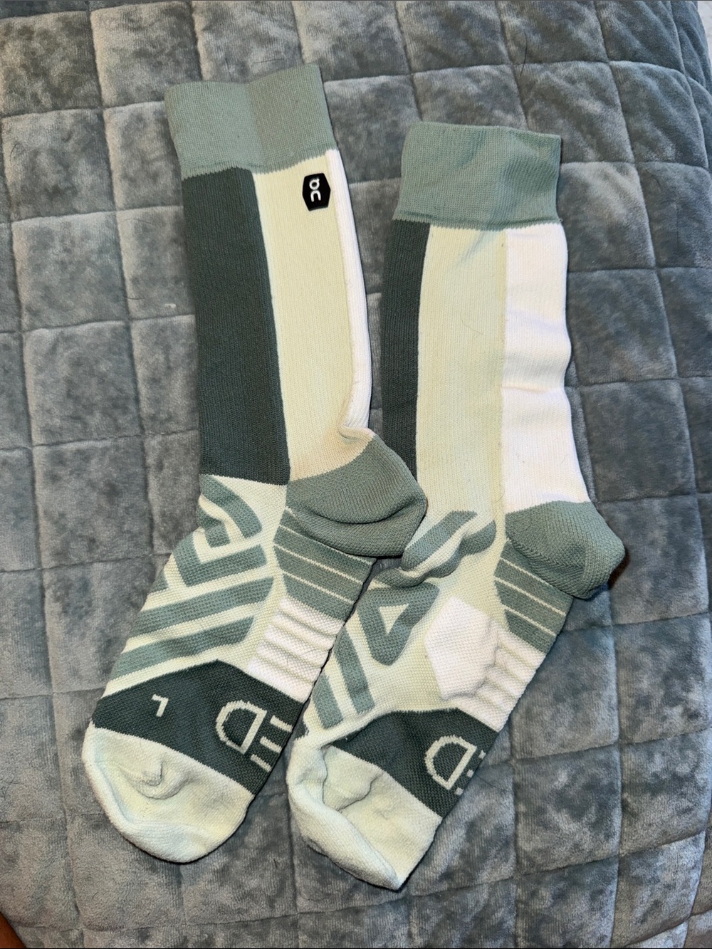 On Running Size Medium Running Athletic Crew Socks like new